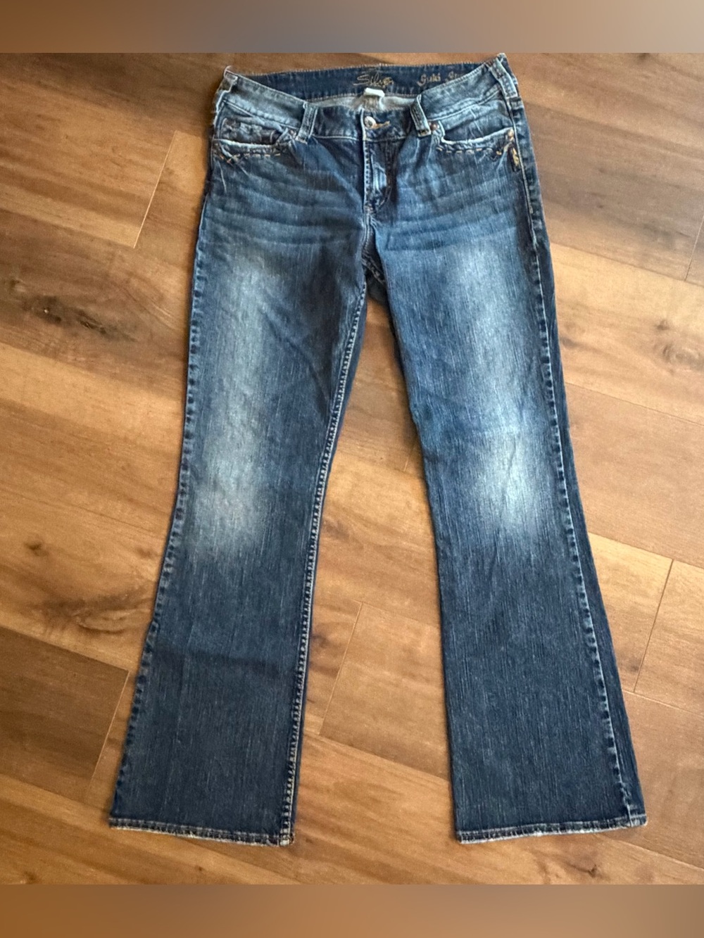 Silver Suki Surplus Bootcut Flare Jeans Women's 31x32 Blue Denim Stretch Y2K Low